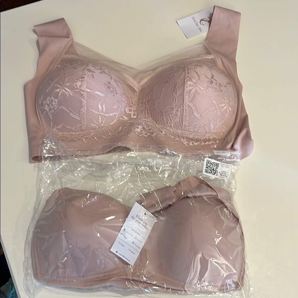 Soft Pink Full Coverage Bras